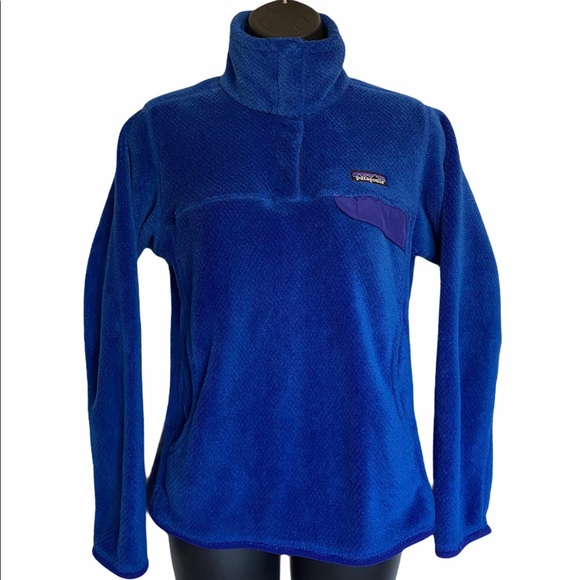Patagonia women’s size S Royal blue snap pullover - Picture 2 of 4